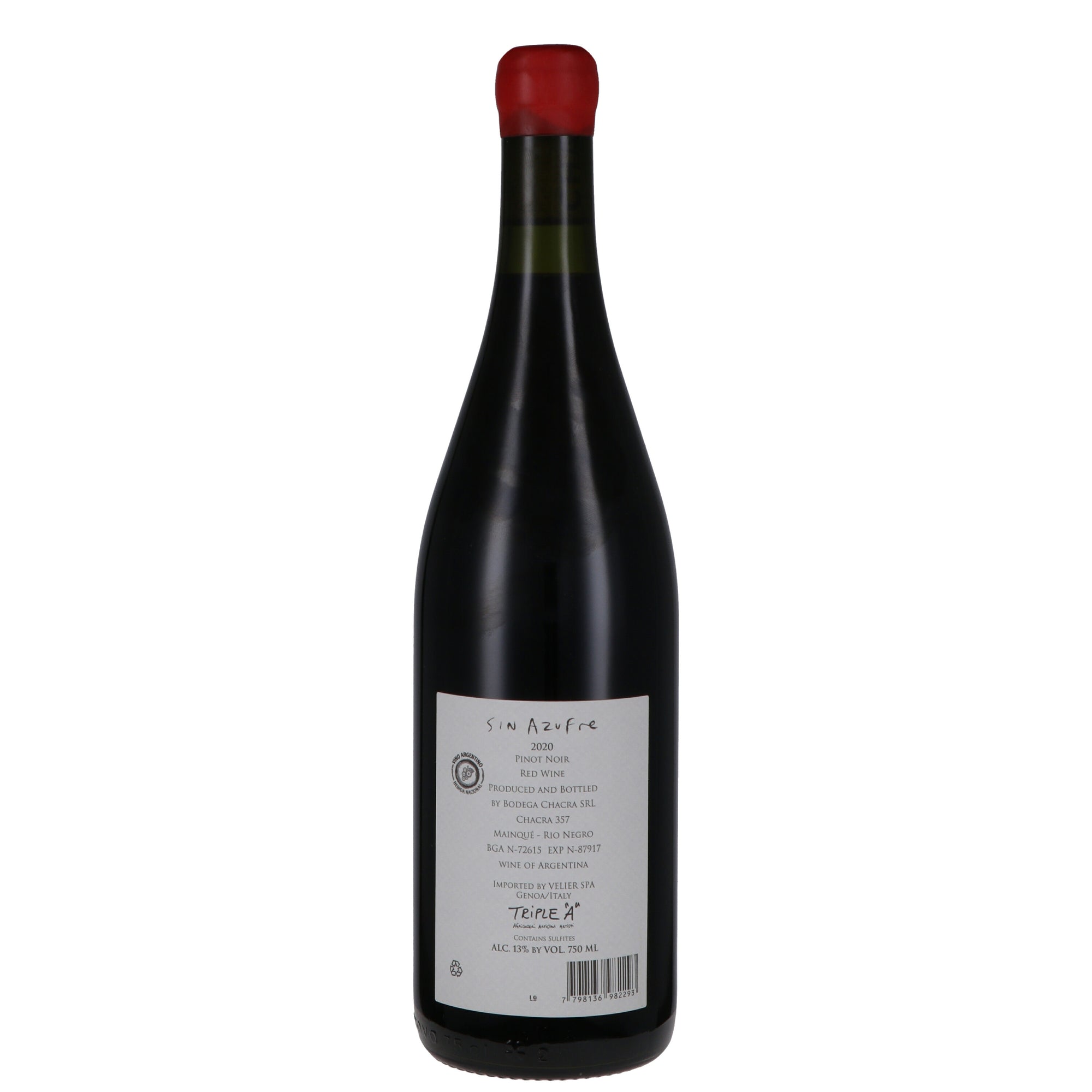Patagonia Pinot Noir “Sin Azufre” 2024 - Bodega Chacra