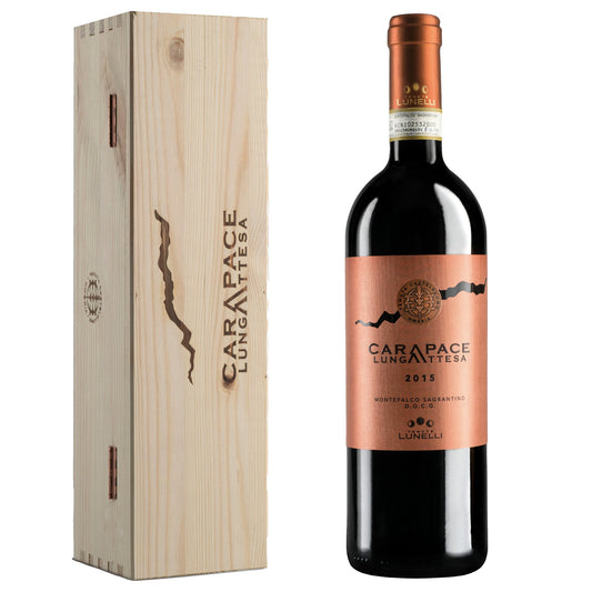 Montefalco Sagrantino DOCG "Carapace Lunga Attesa" 2016 - Tenuta Castelbuono, Tenute Lunelli (cassetta di legno)