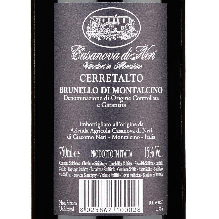 Brunello di Montalcino DOCG “Cerretalto” 2018 - Casanova di Neri