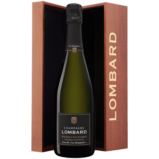 Champagne Rosé de Saignée Brut Nature Verzenay Grand Cru "Les Marquises" 2018 - Lombard (astuccio)