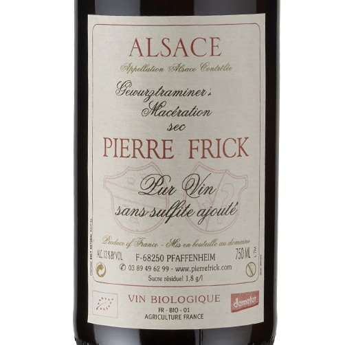 Alsace Gewurztraminer "Macération" 2022 - Pierre Frick
