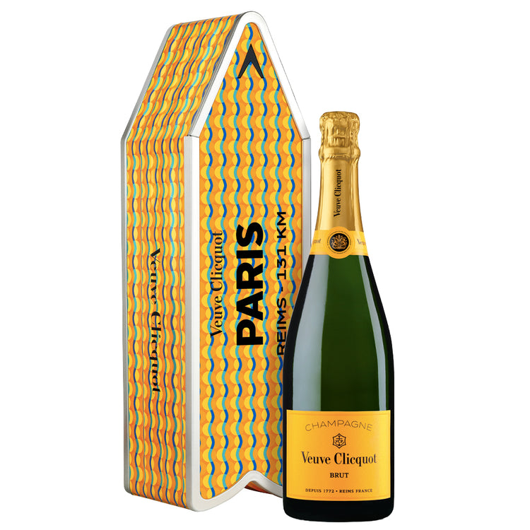 Champagne Brut Yellow Label "Sun Pattern Arrow by Yinka Ilori" - Veuve Clicquot (personalizzabile)