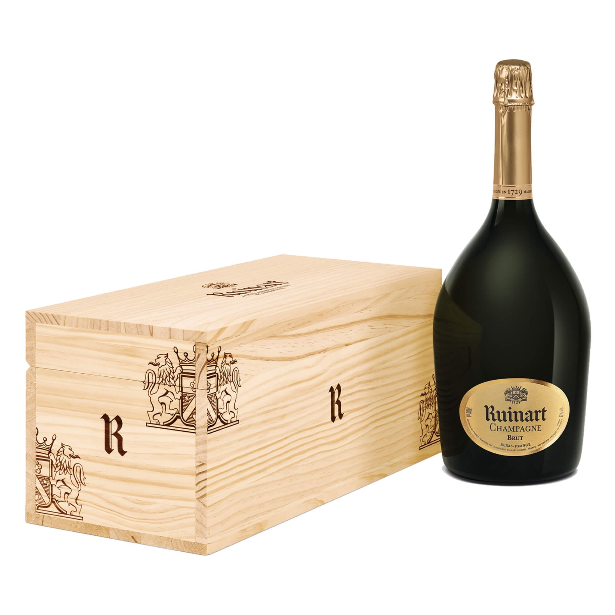 Champagne Brut "R de Ruinart" Jéroboam - Ruinart (cassetta di legno)