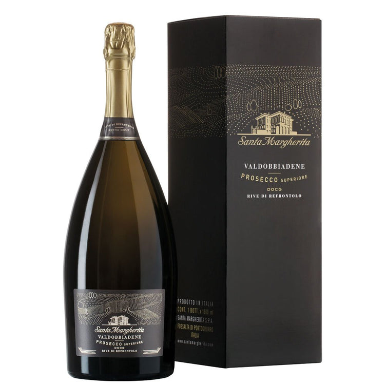 Conegliano Valdobbiadene Prosecco Superiore Rive di Refrontolo Extra Brut DOCG 2023 Magnum - Santa Margherita (astuccio)
