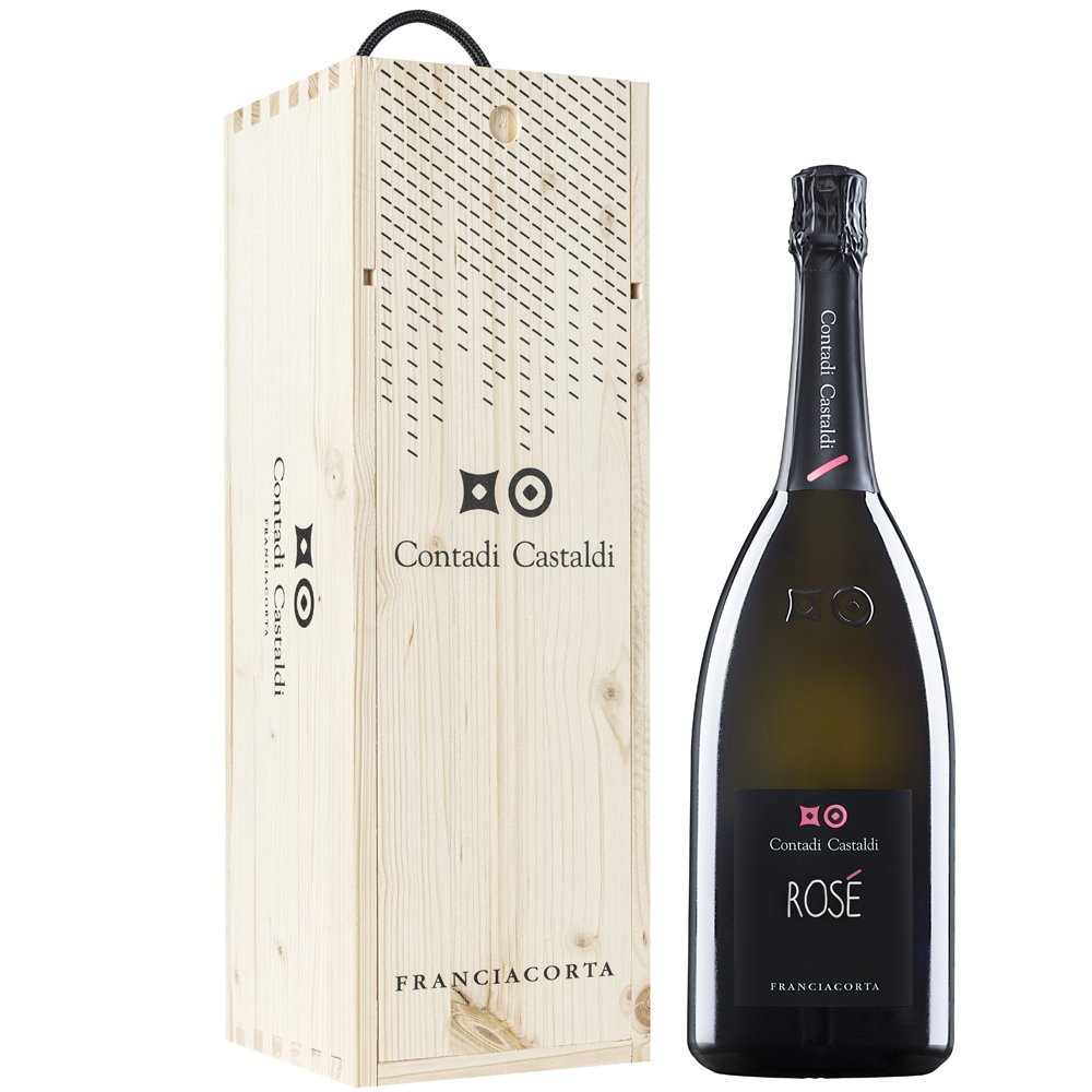 Franciacorta Rosé DOCG Magnum - Contadi Castaldi (cassetta di legno)