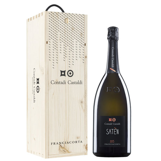 Franciacorta Satèn DOCG 2018 Magnum - Contadi Castaldi (cassetta di legno)