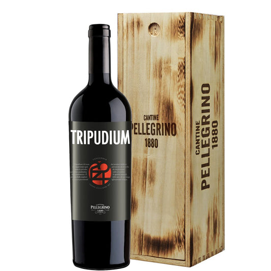 Terre Siciliane Nero d'Avola IGT "Tripudium" 2015 Magnum - Cantine Pellegrino 1880 (wooden box)